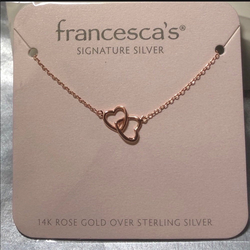 FRANCESCA Linked hearts 💕 necklace